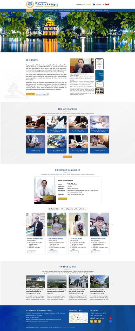 Mẫu website luật 2