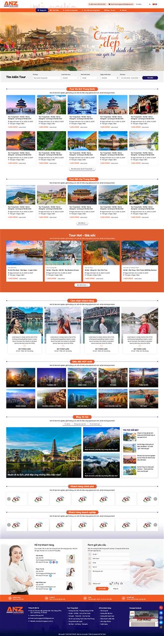 Mẫu website Du lịch 27