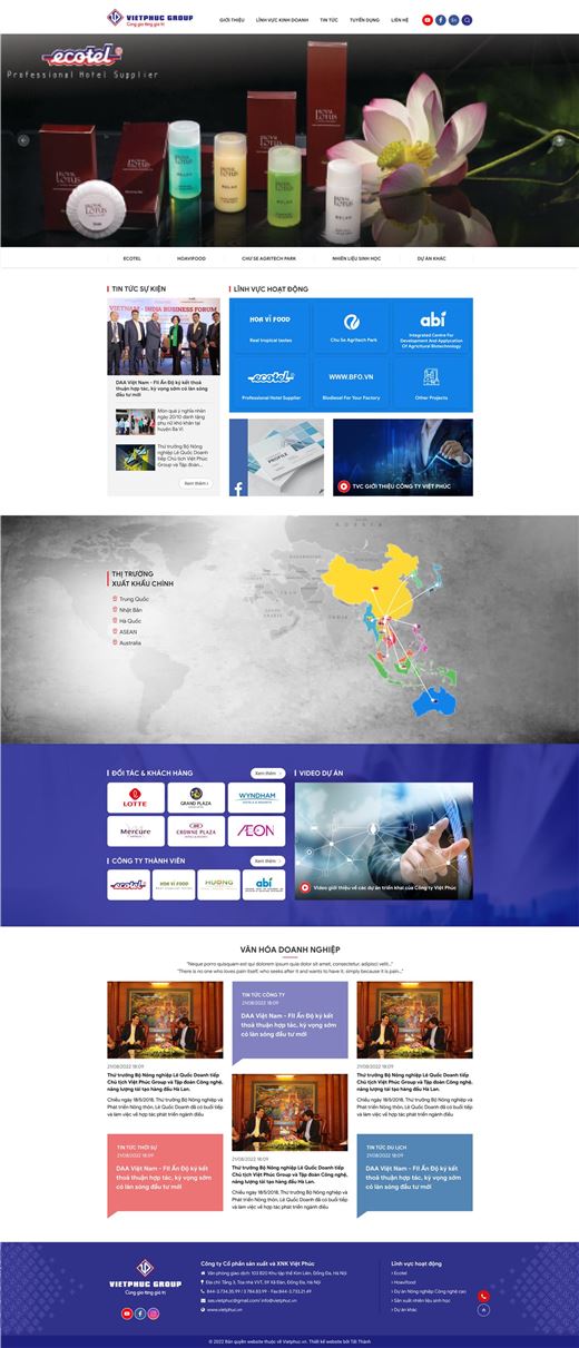 Mẫu website Công ty - sản phẩm 150