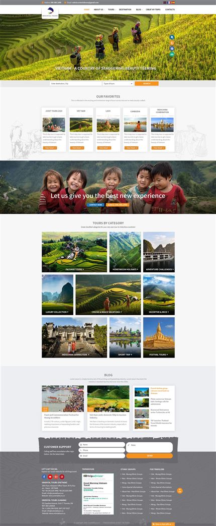 Mẫu website Du lịch 18