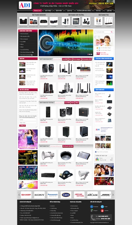 Mẫu web bán Camera 2