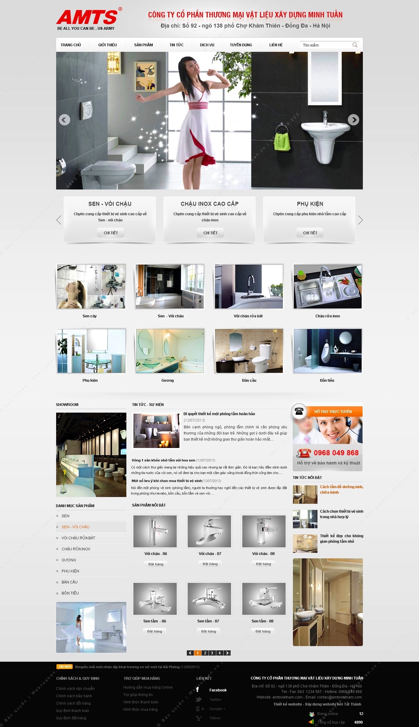 Trang chủ website