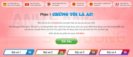 Mẫu website cuộc thi 1