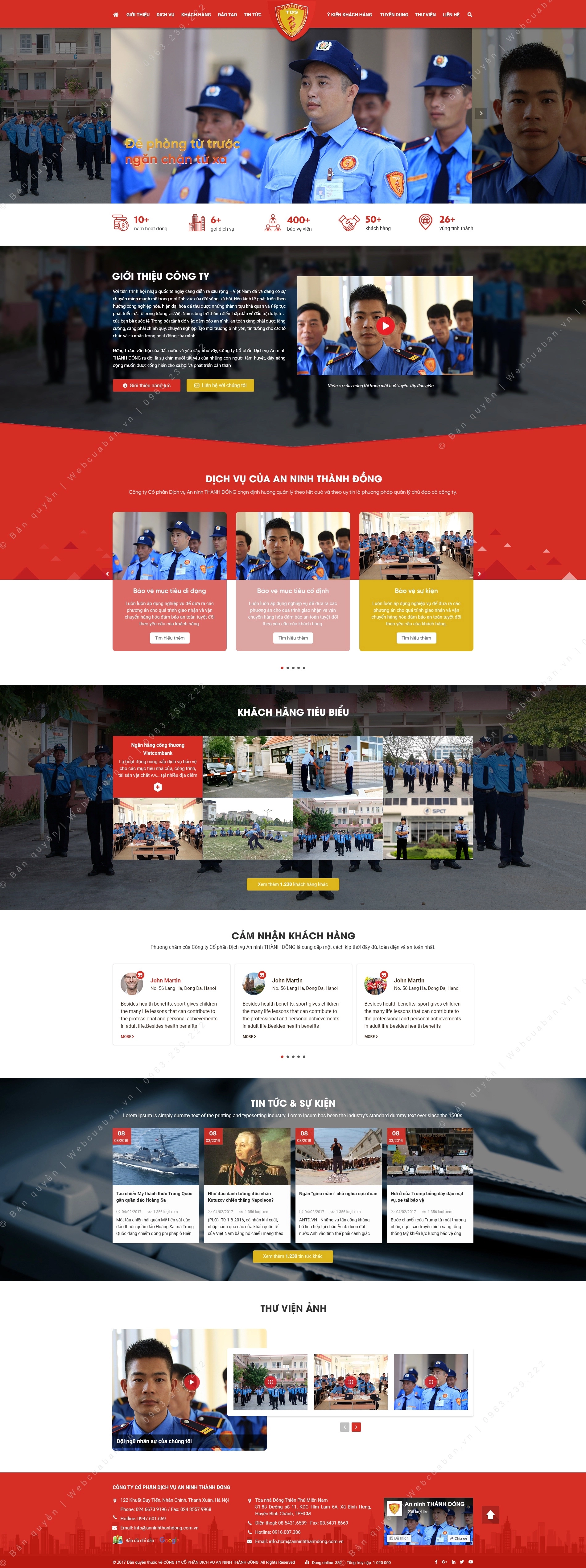 Trang chủ website