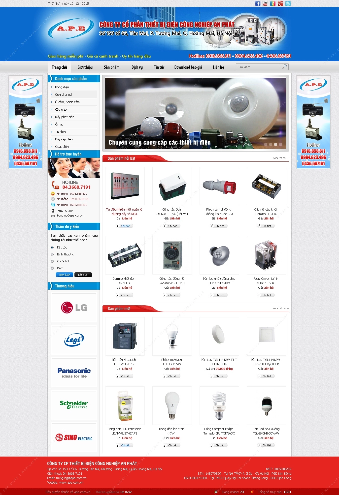 Trang chủ website