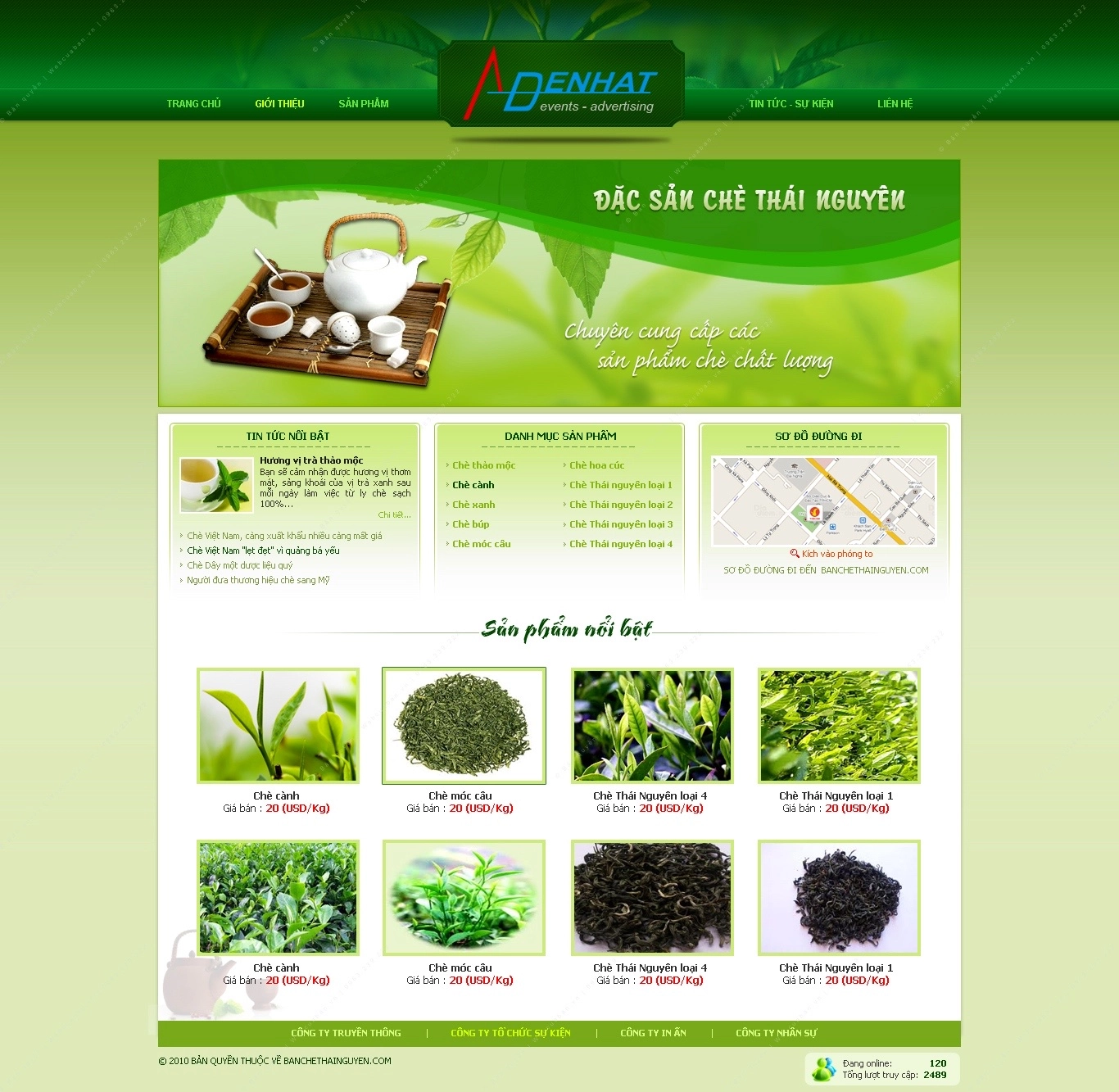 Trang chủ website