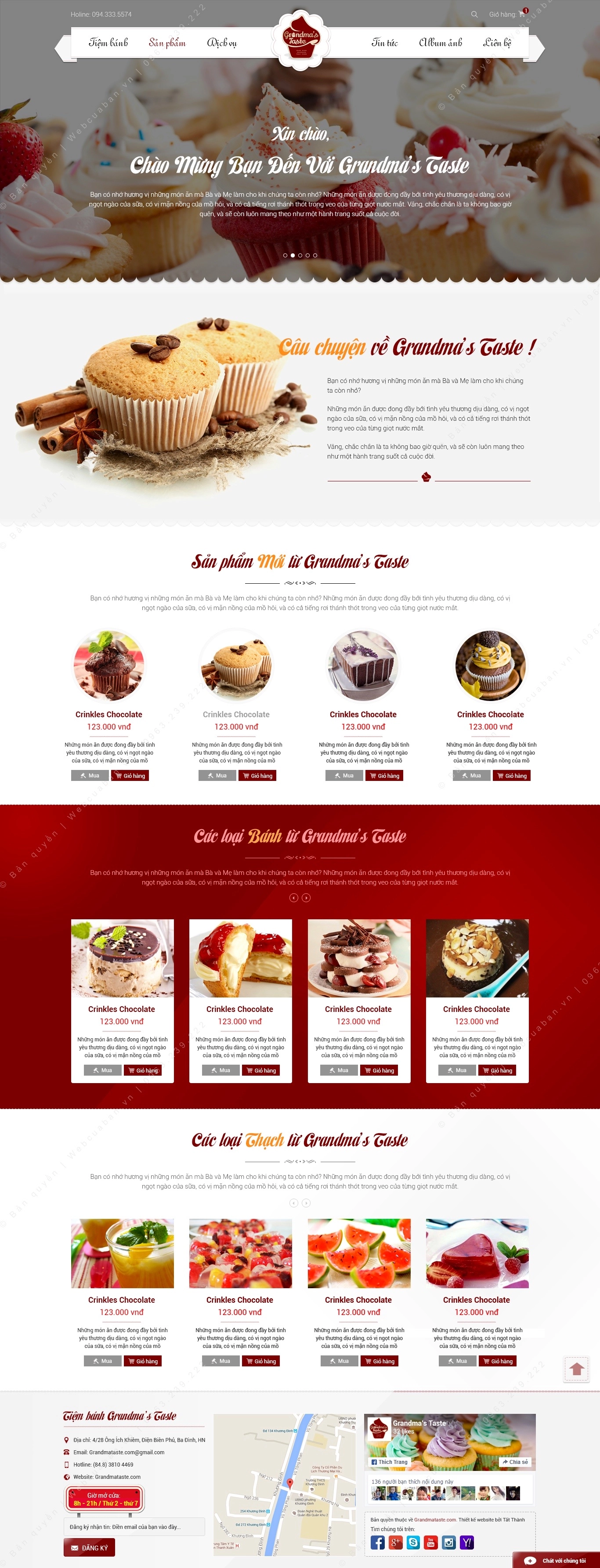 Trang chủ website