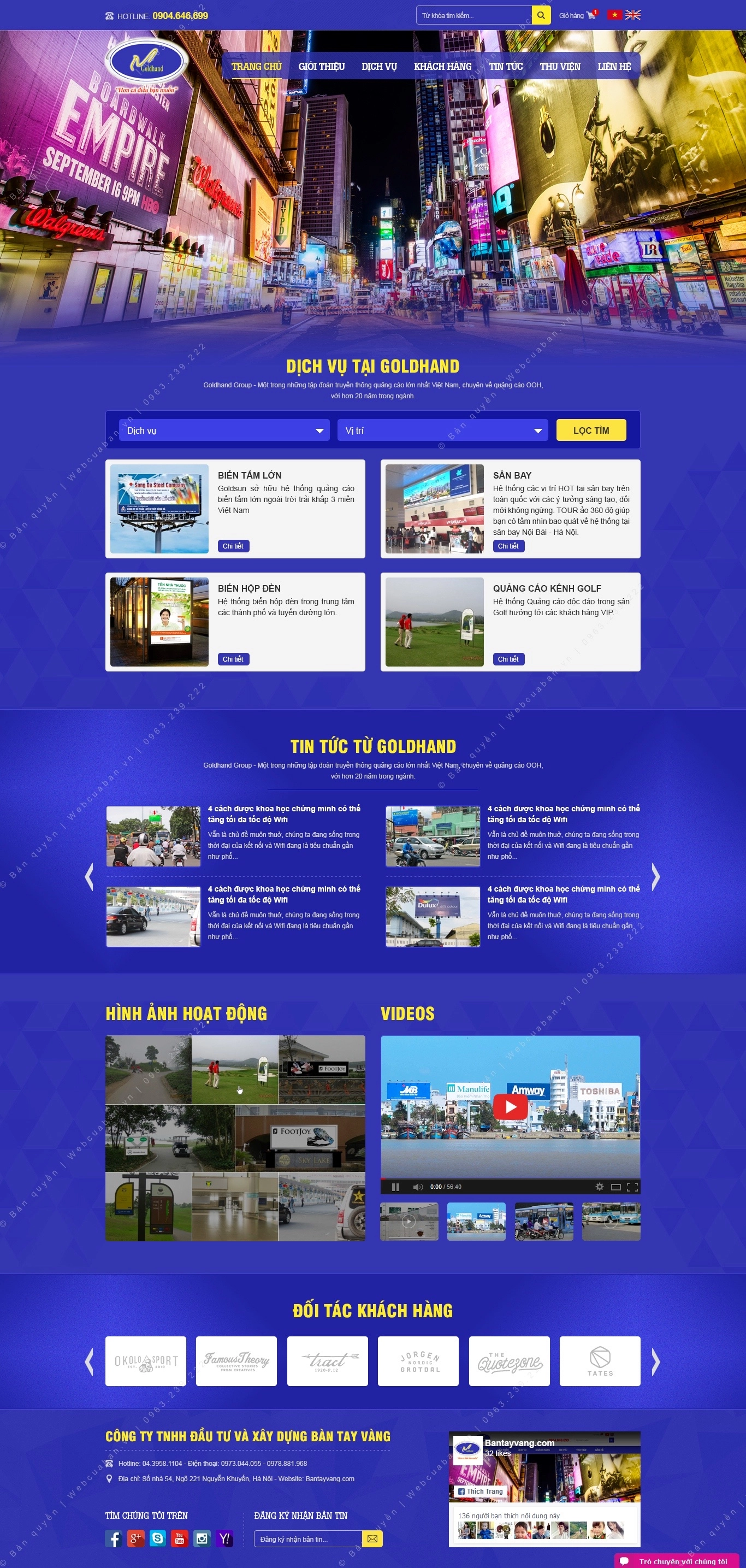 Trang chủ website