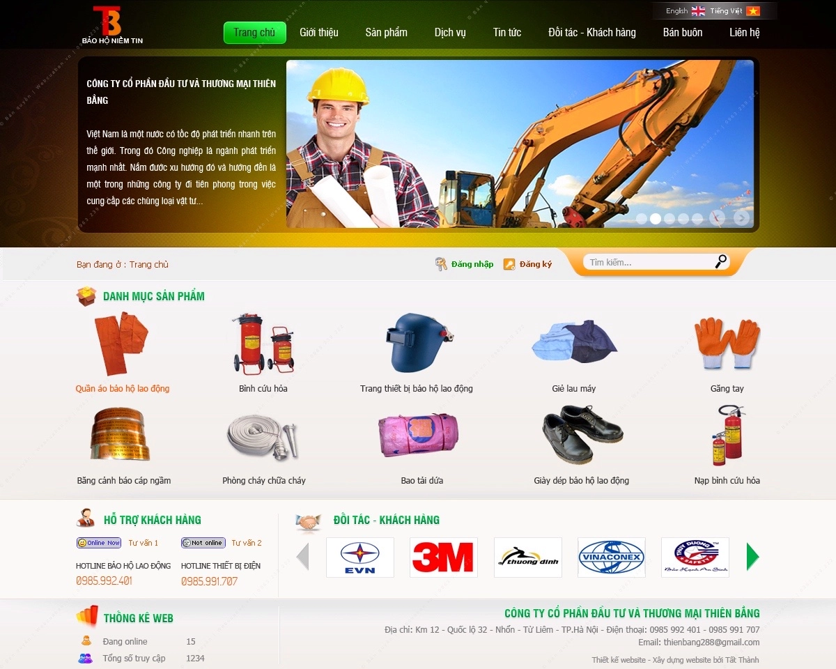 Trang chủ website