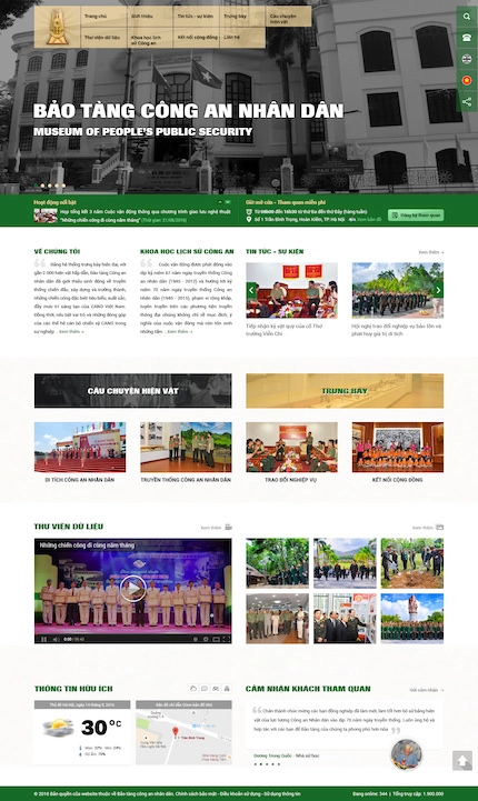 Mẫu website Tổ chức 1