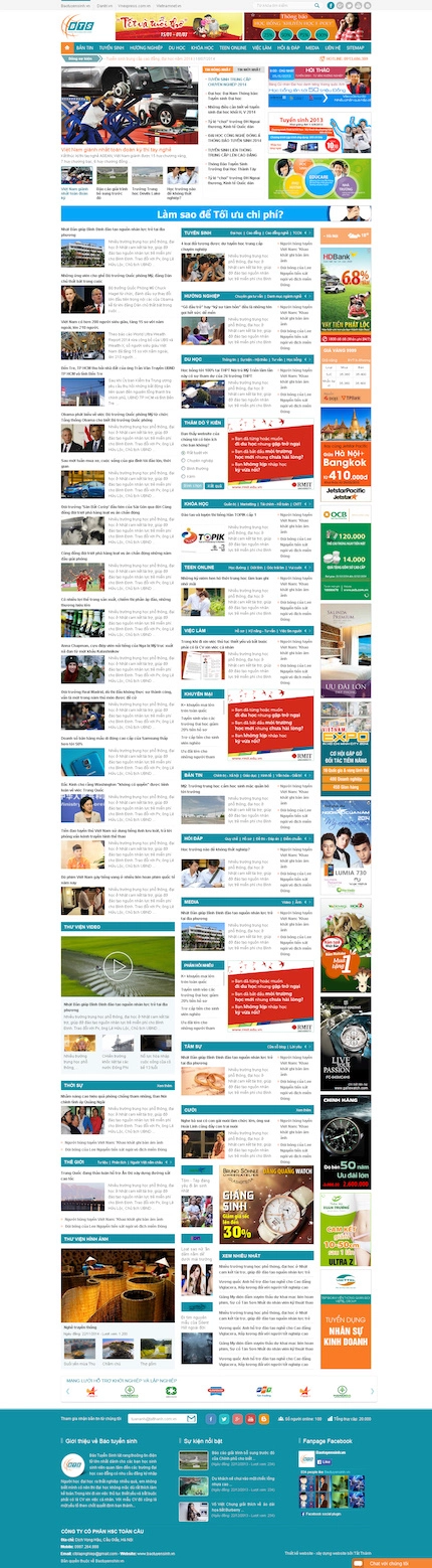 Mẫu website tin tức 2