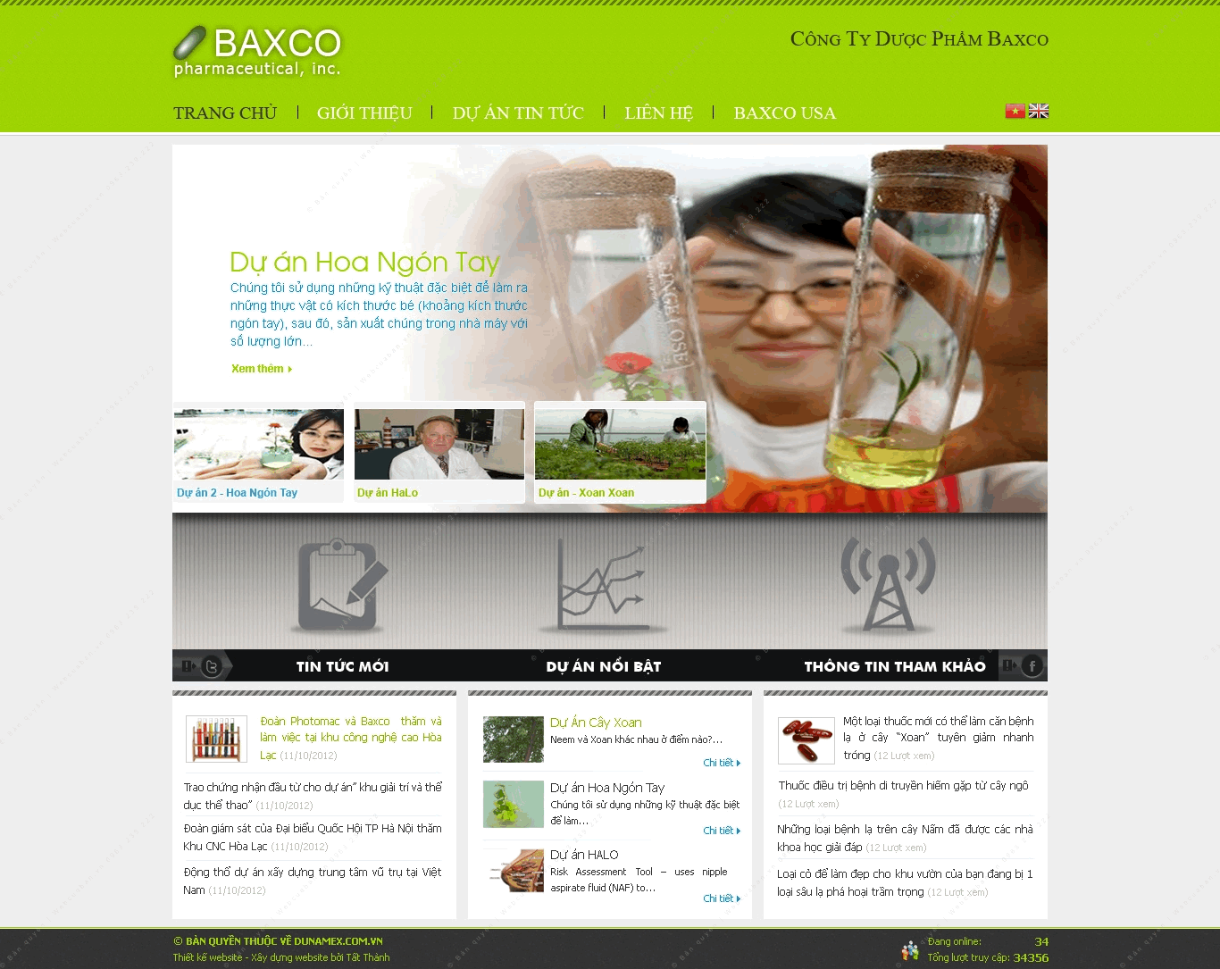 Trang chủ website