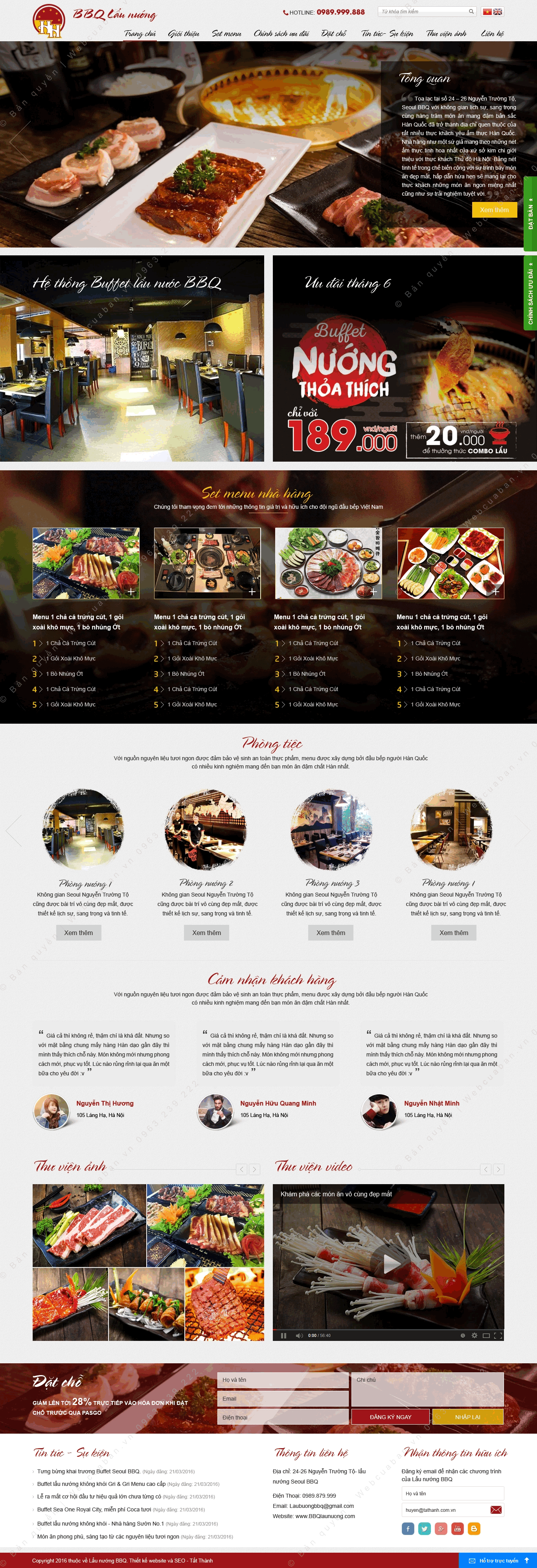 Trang chủ website