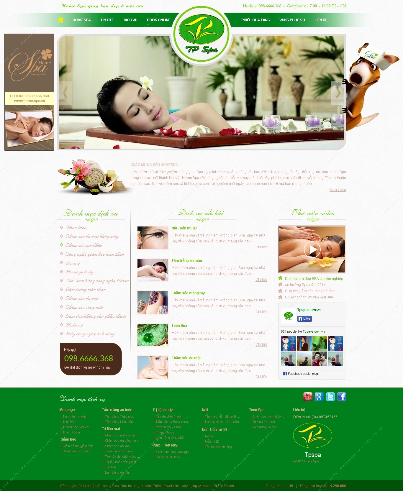 Trang chủ website