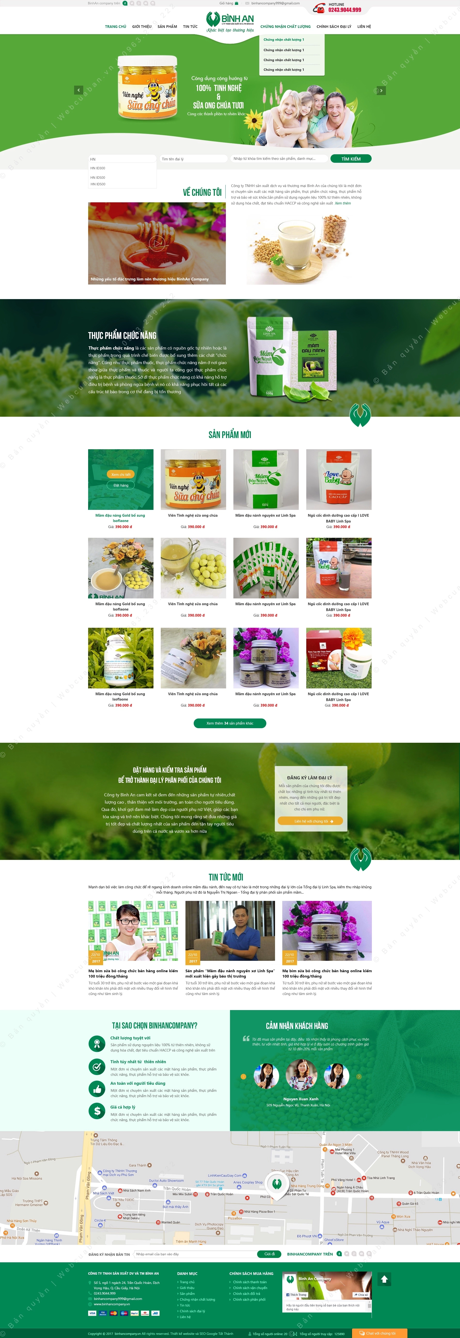 Trang chủ website