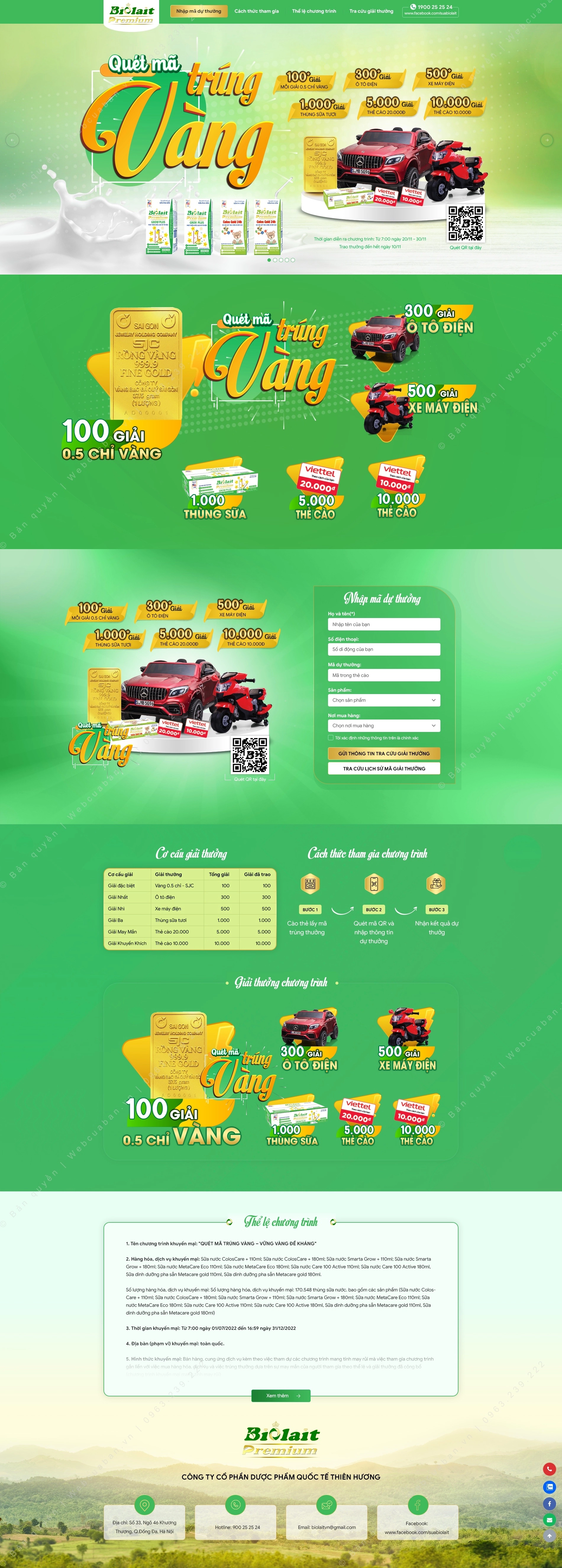 Trang chủ website