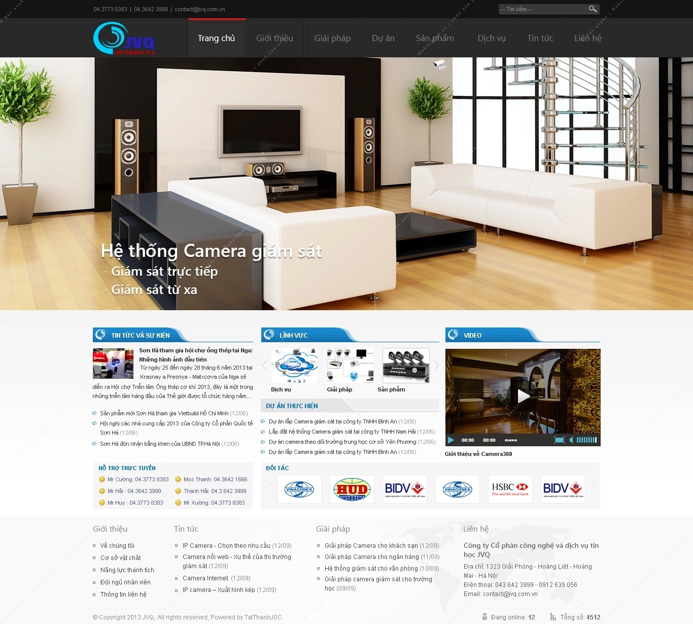 Trang chủ website