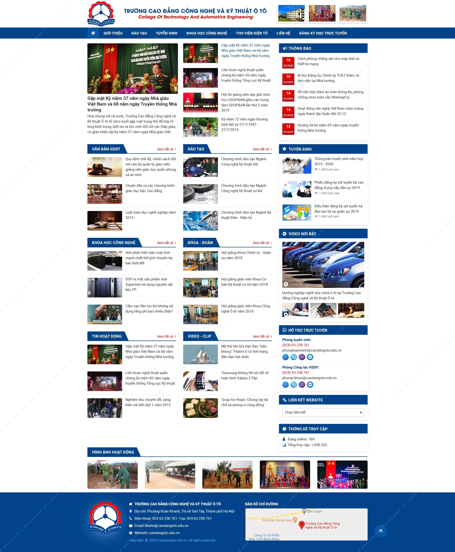 Trang chủ website