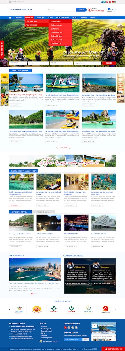 Mẫu website du lịch 78