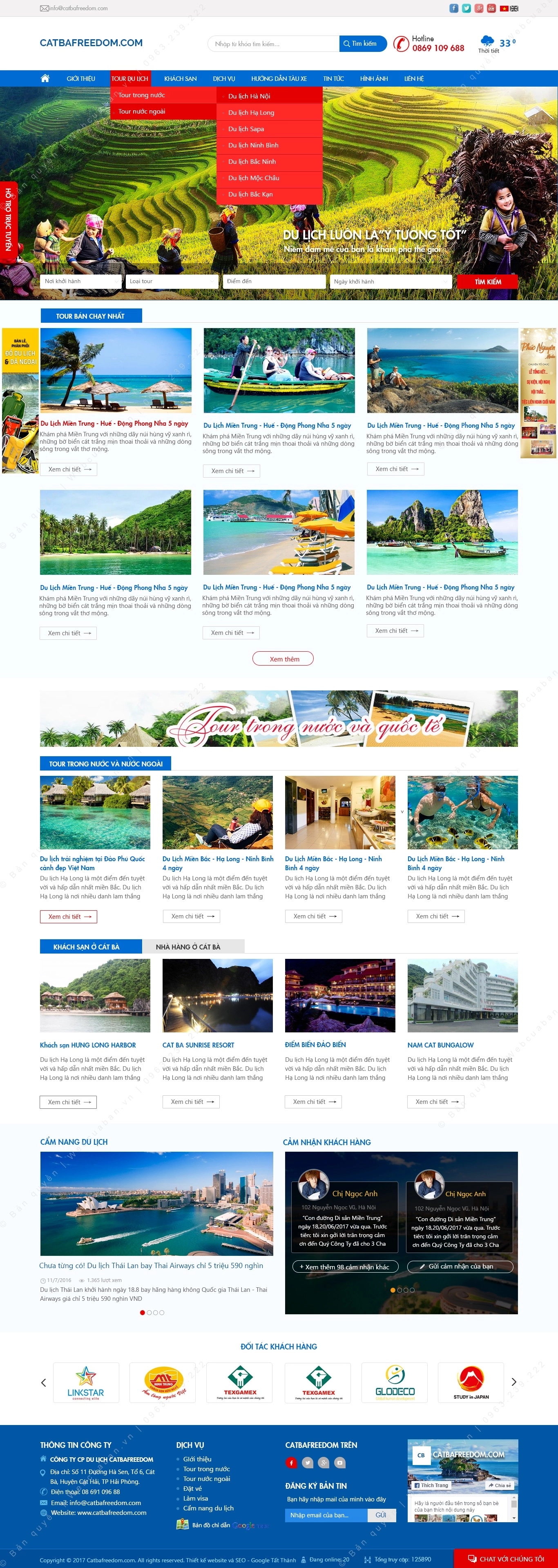 Trang chủ website