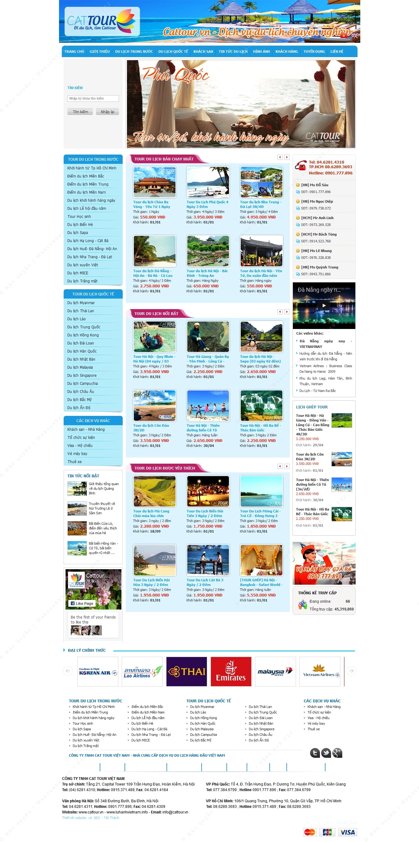 Trang chủ website