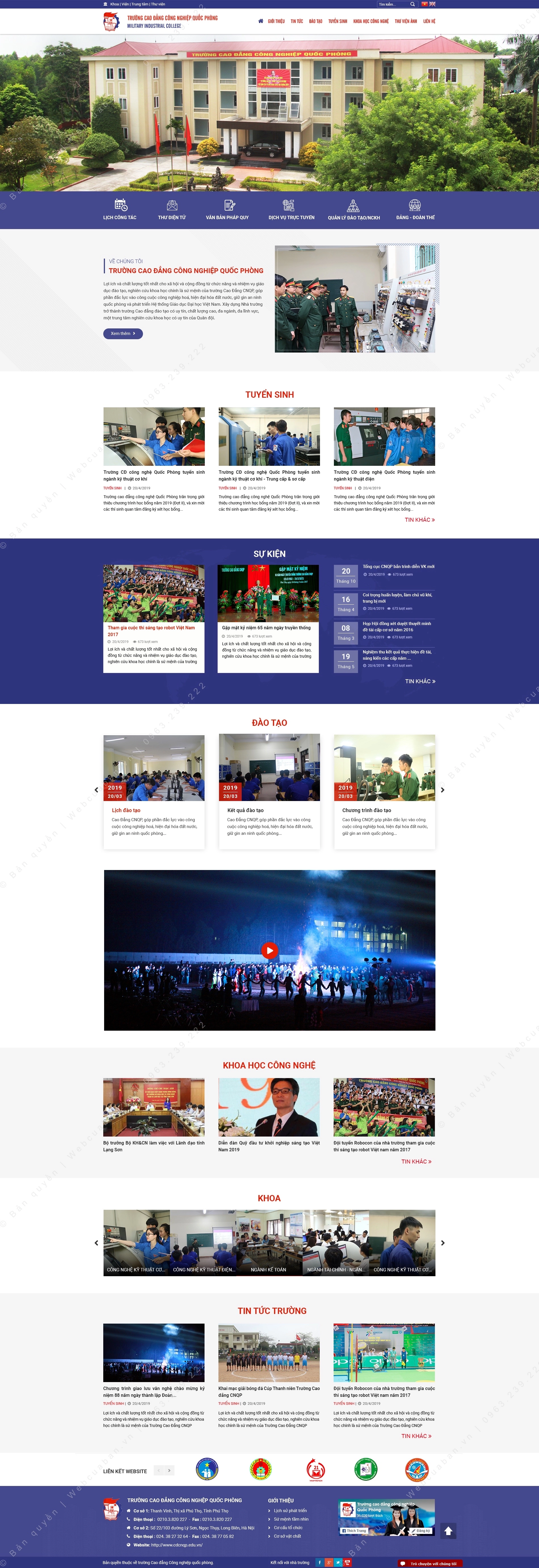 Trang chủ website