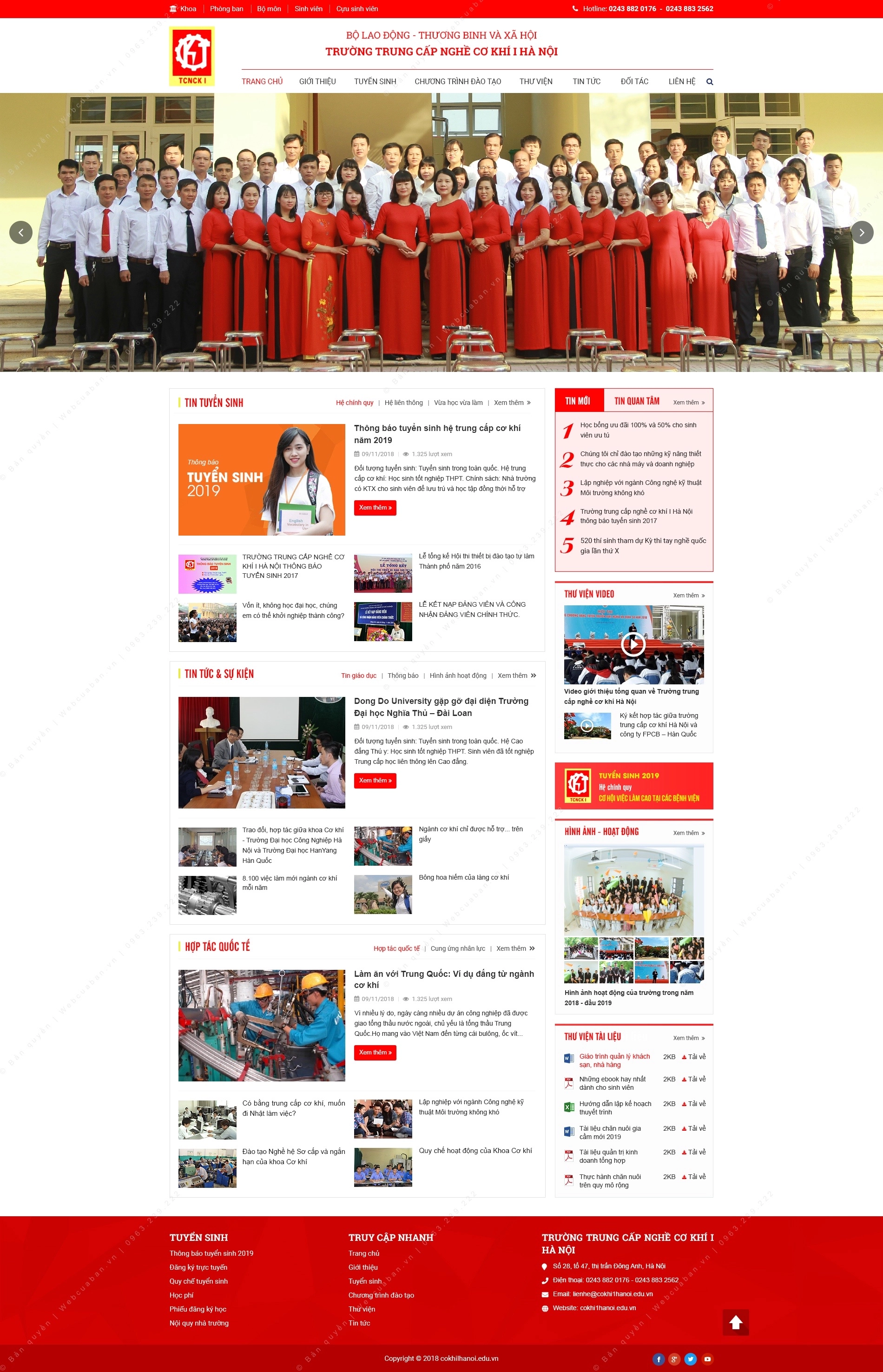 Trang chủ website