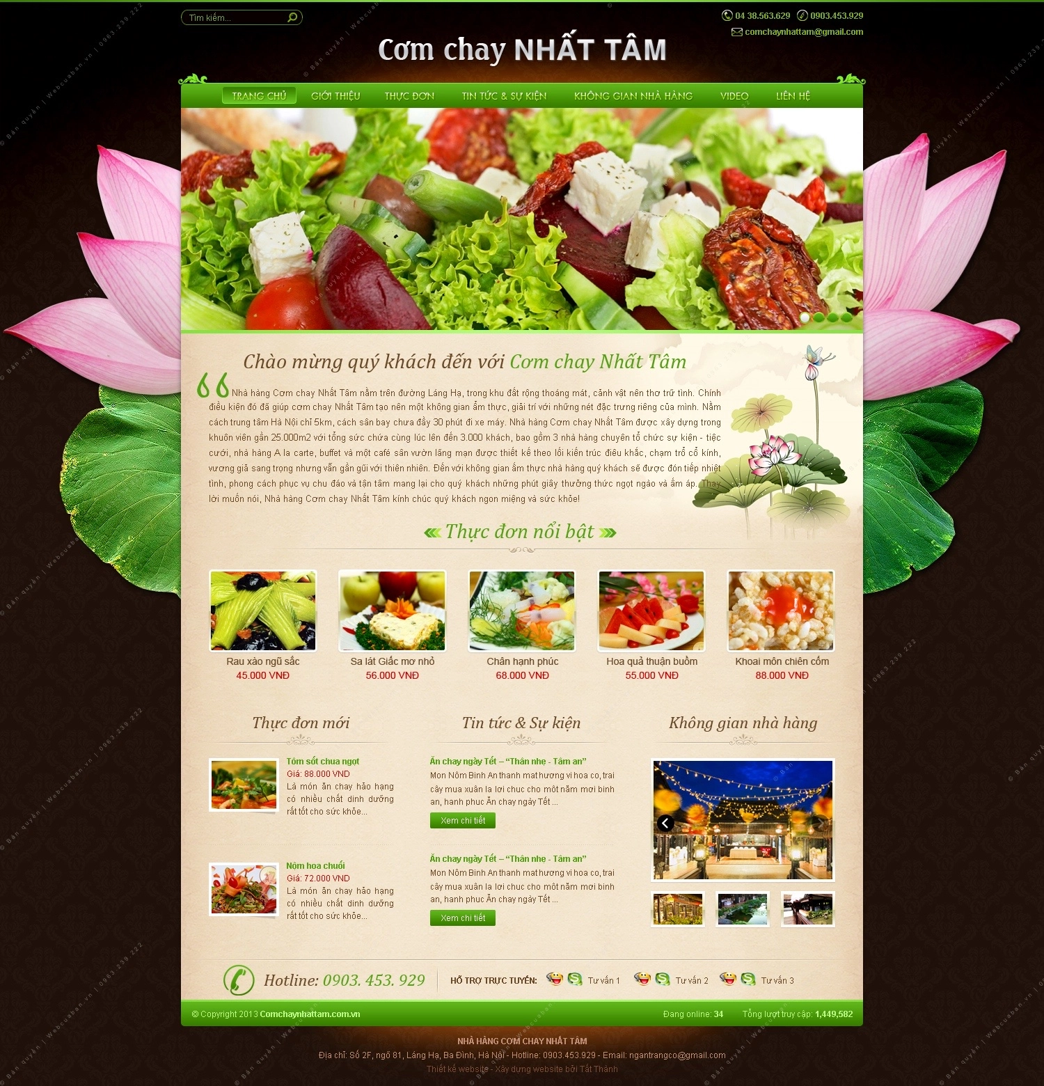 Trang chủ website