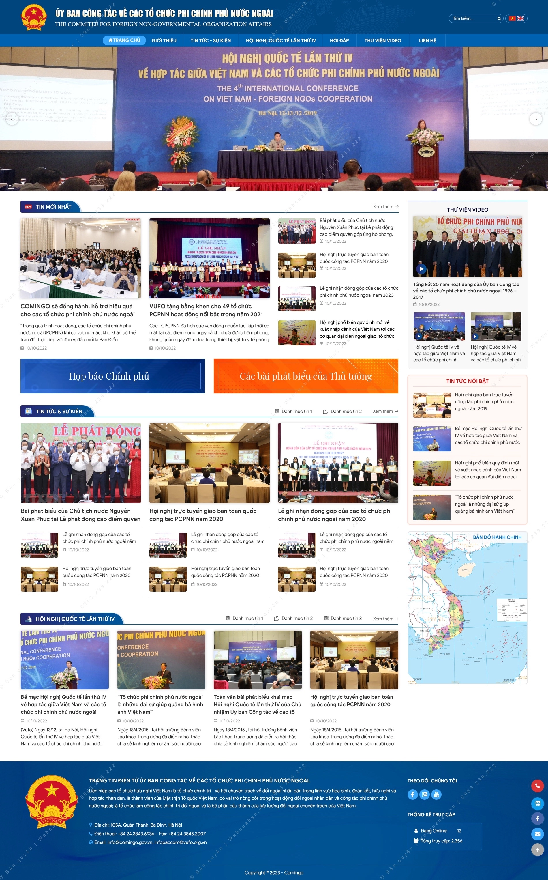 Trang chủ website