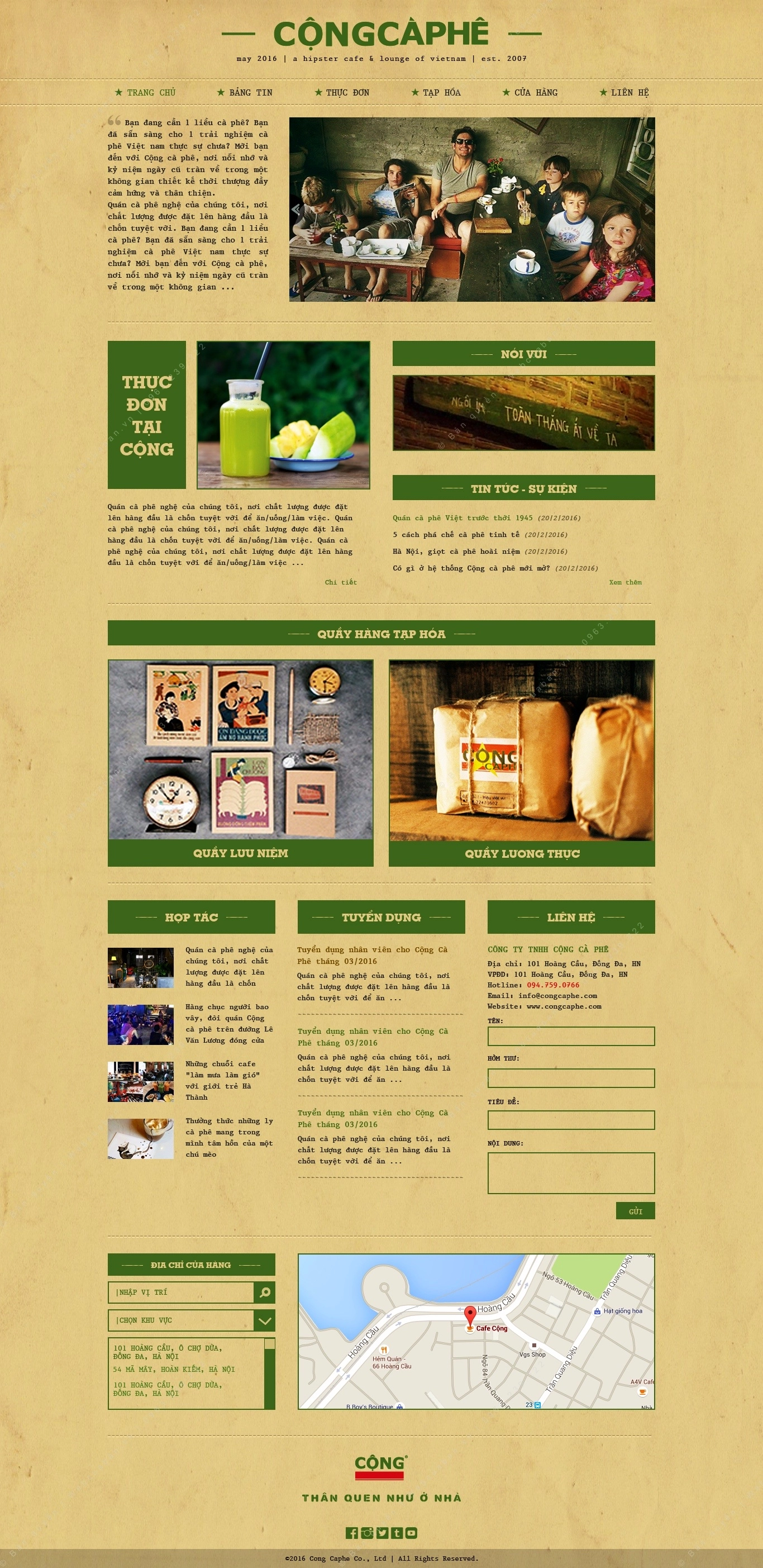 Trang chủ website