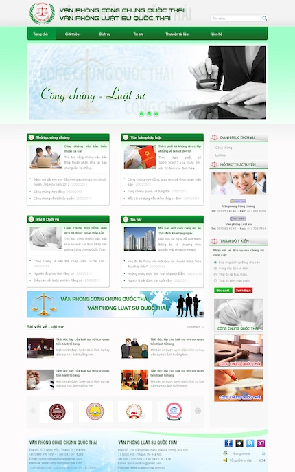 Mẫu website Luật 11