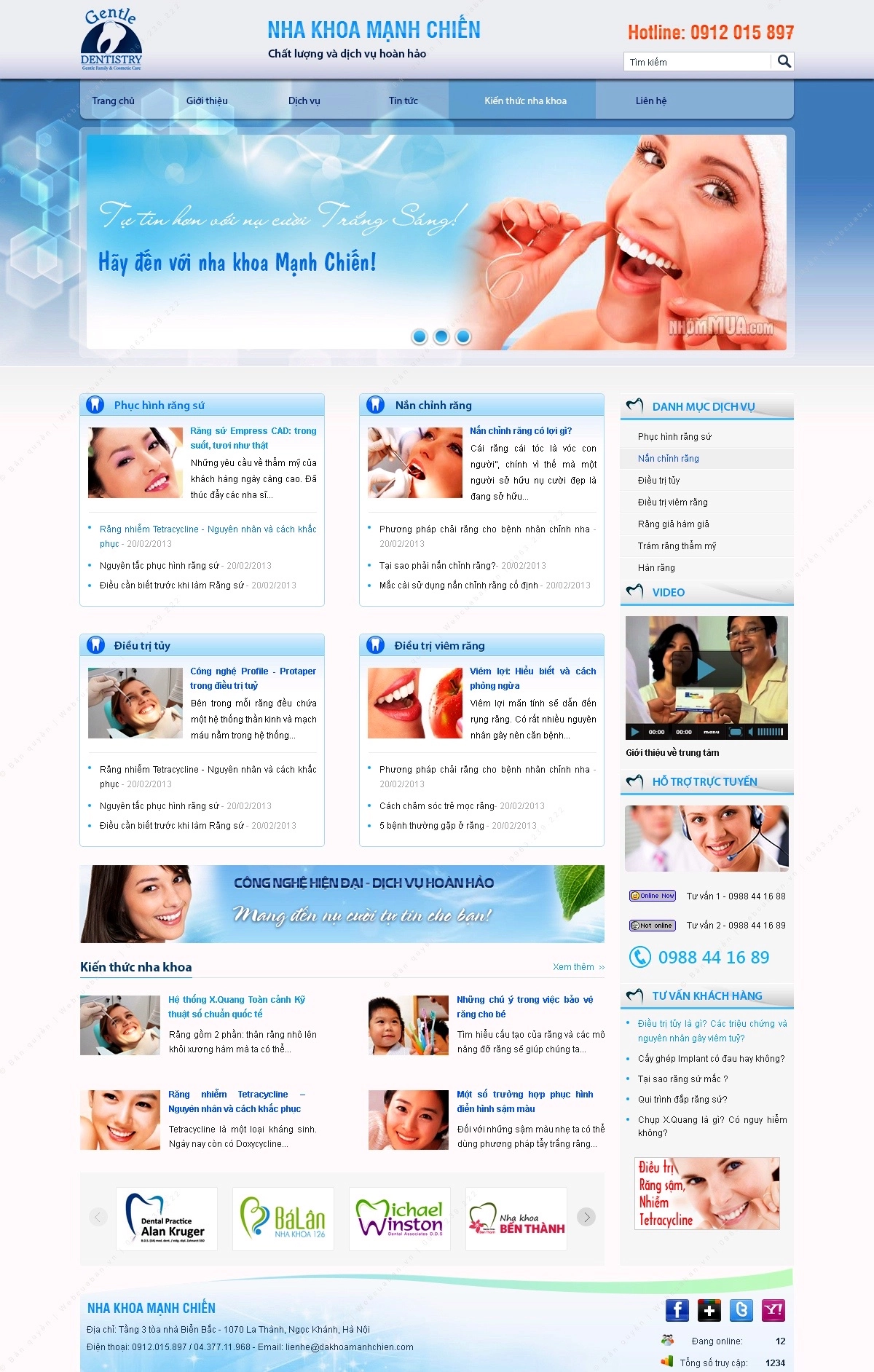 Trang chủ website