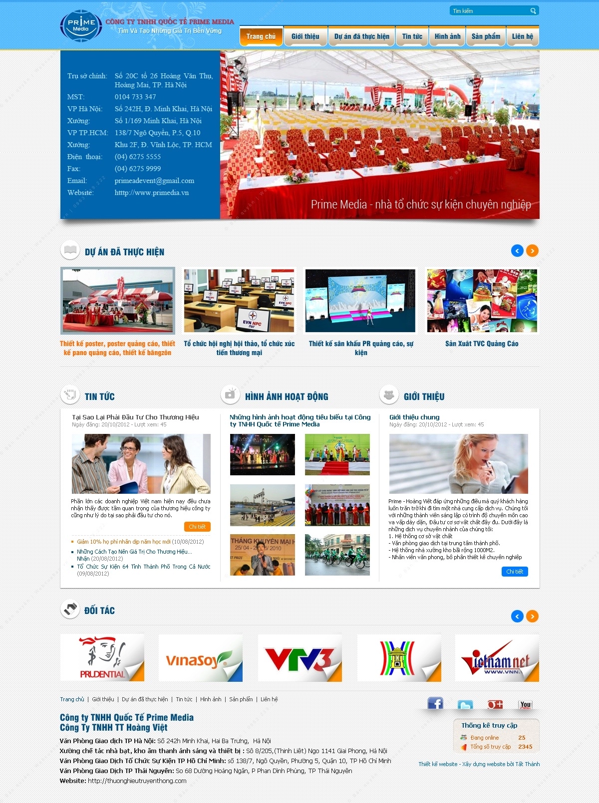 Trang chủ website