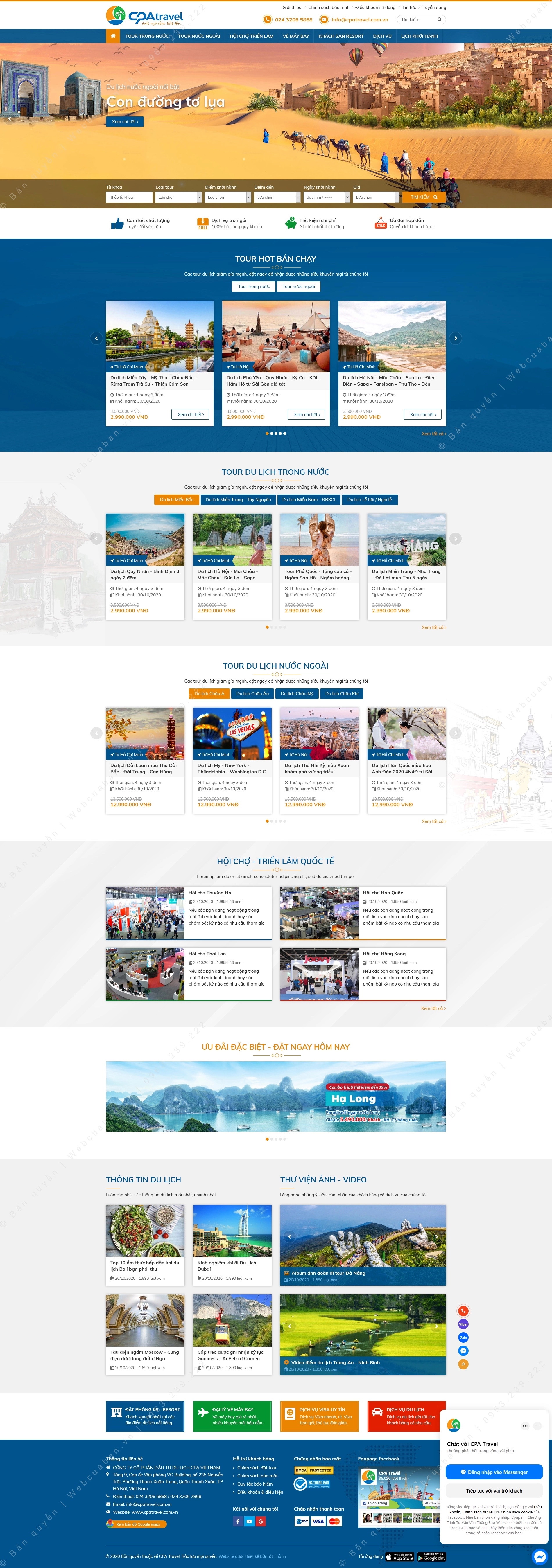 Trang chủ website