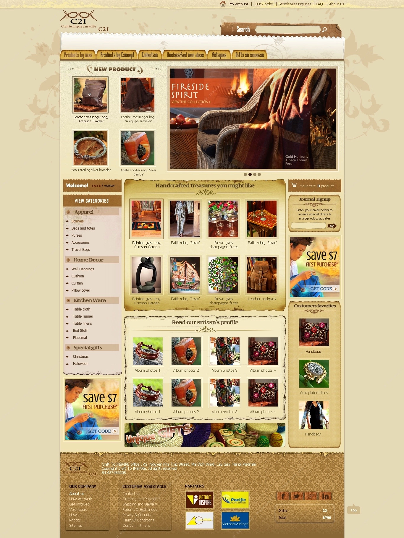 Trang chủ website