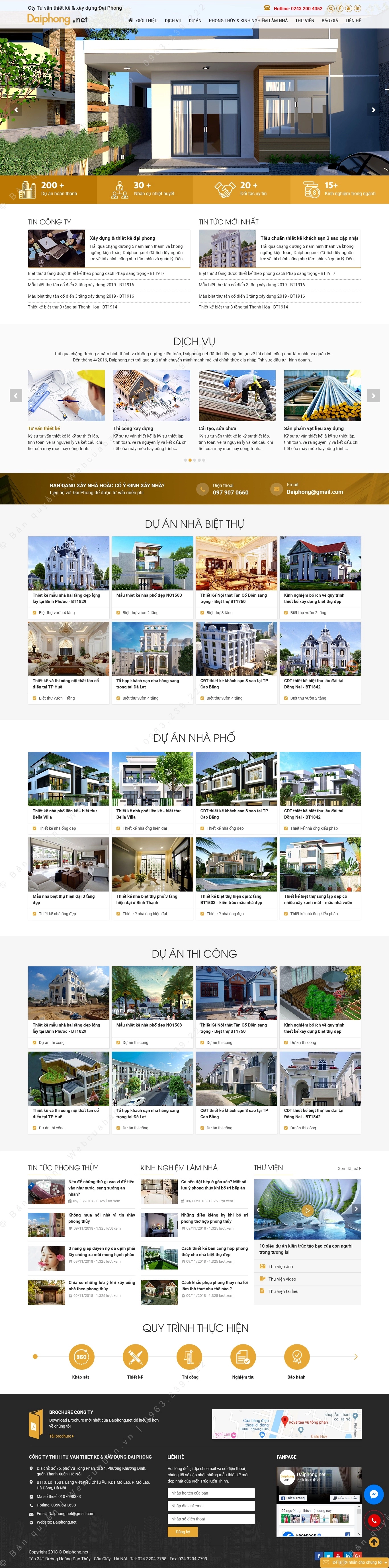 Trang chủ website