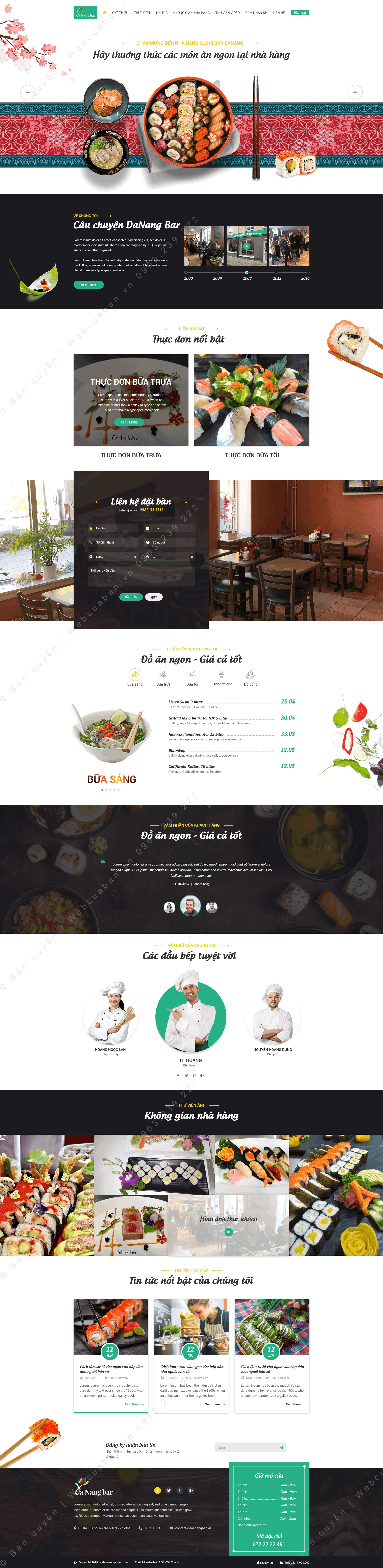 Trang chủ website