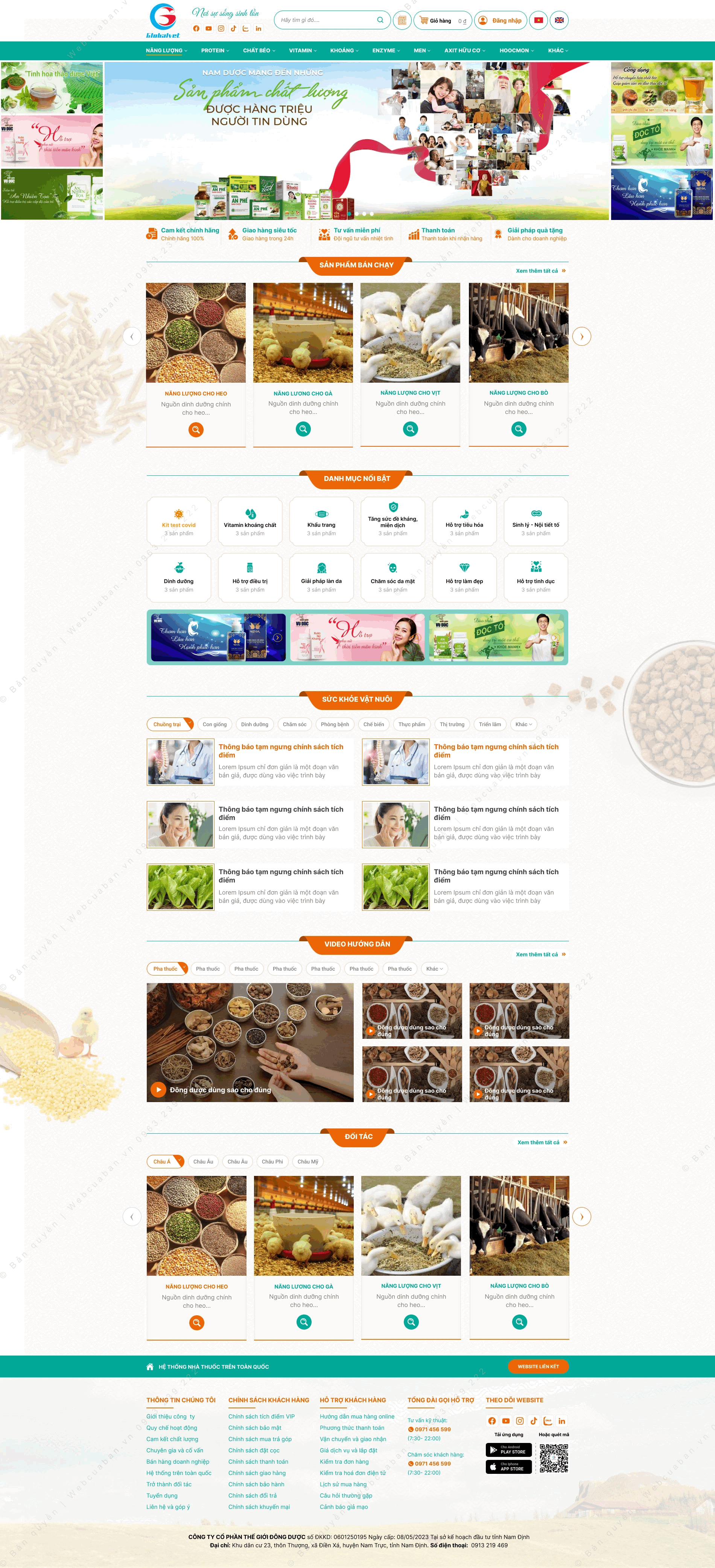 Trang chủ website