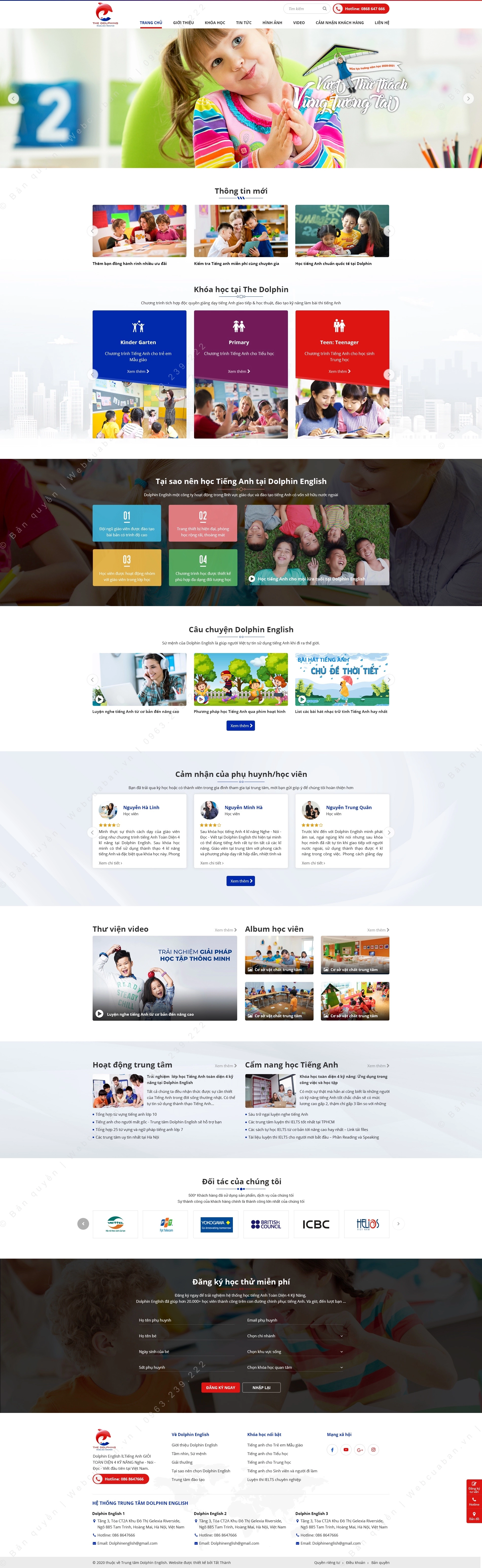 Trang chủ website