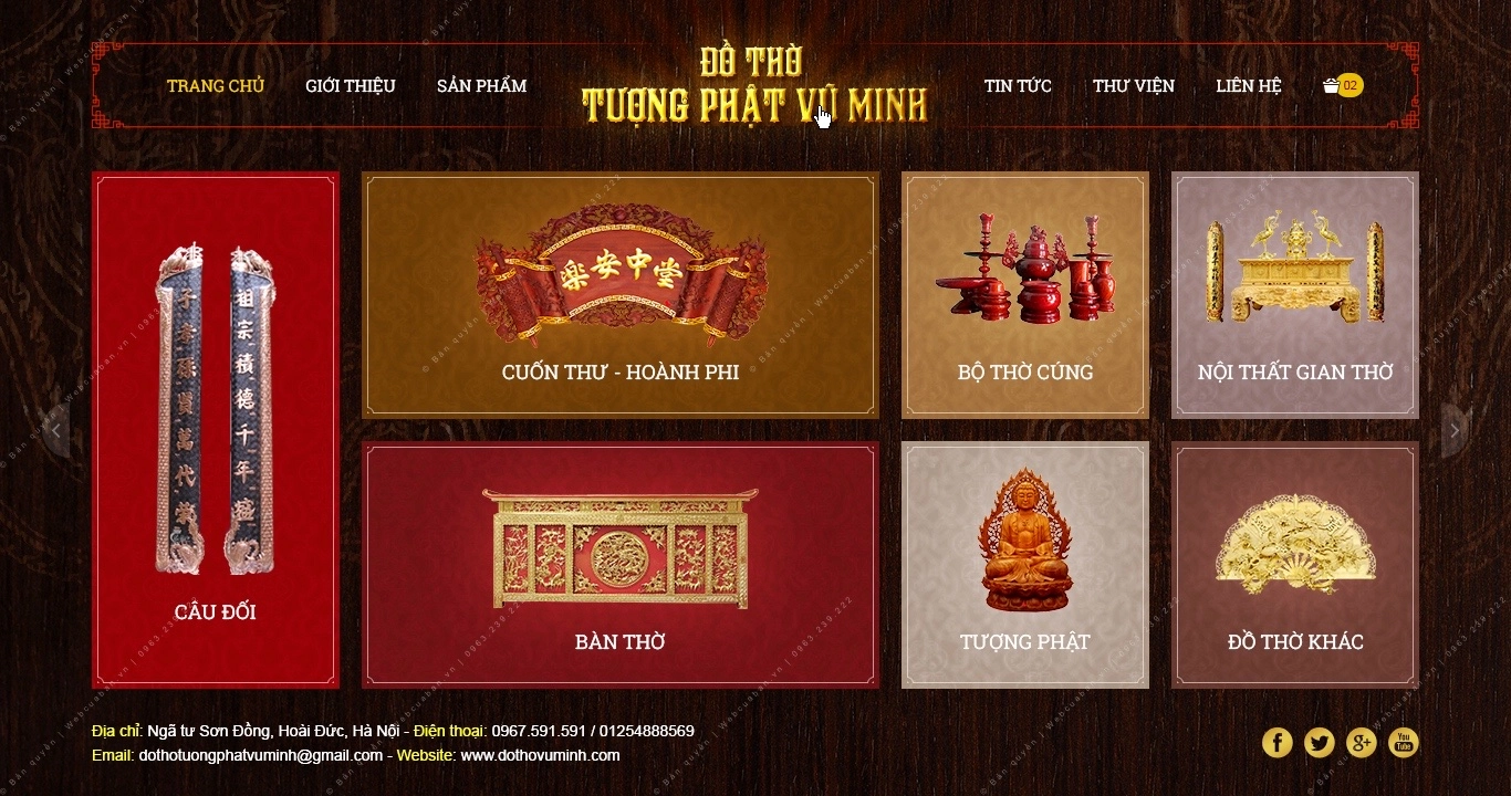 Trang chủ website