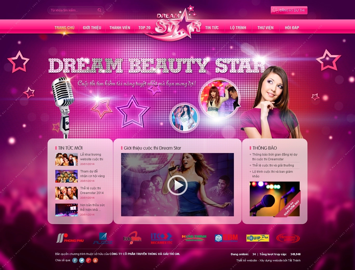 Trang chủ website