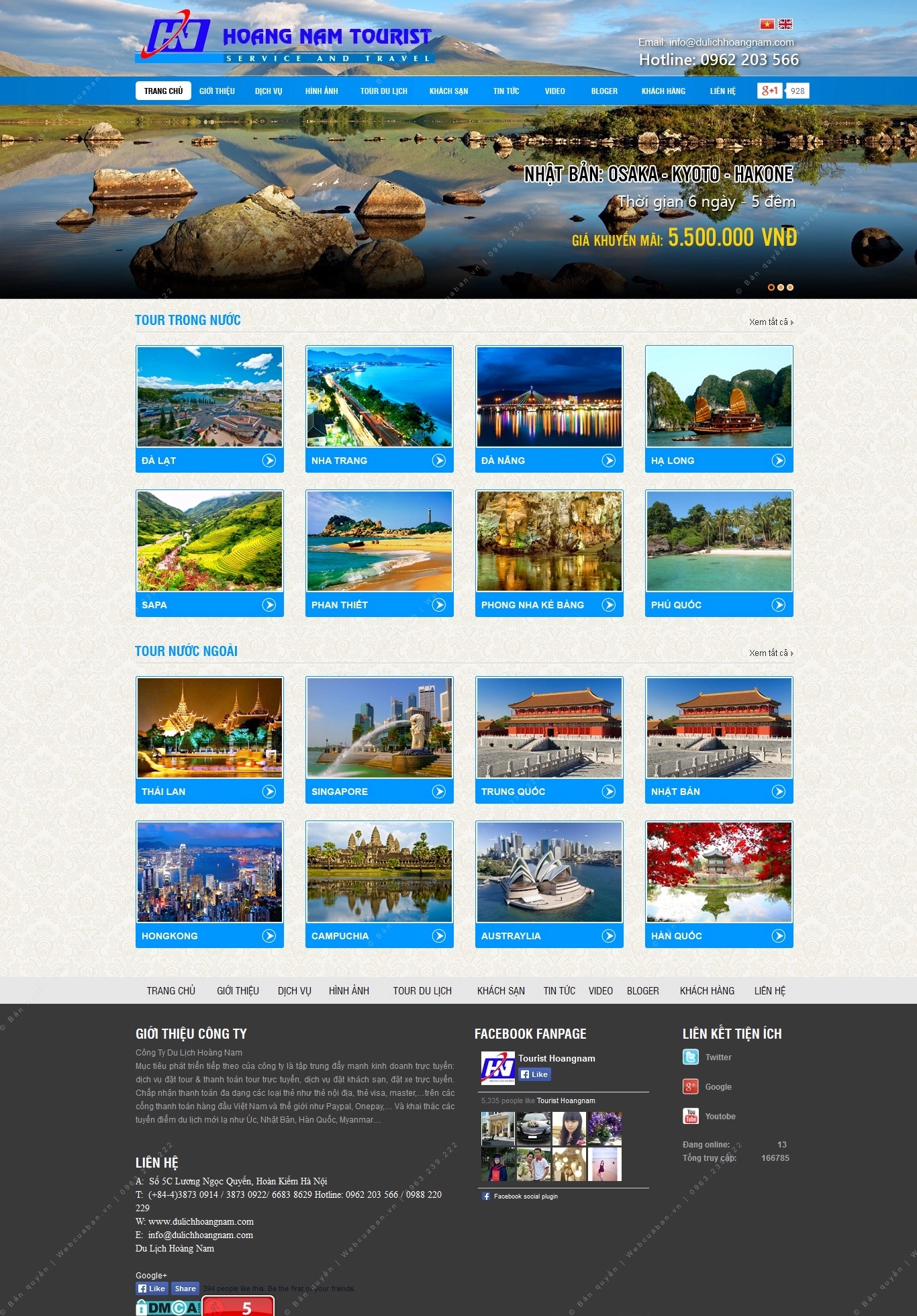 Trang chủ website