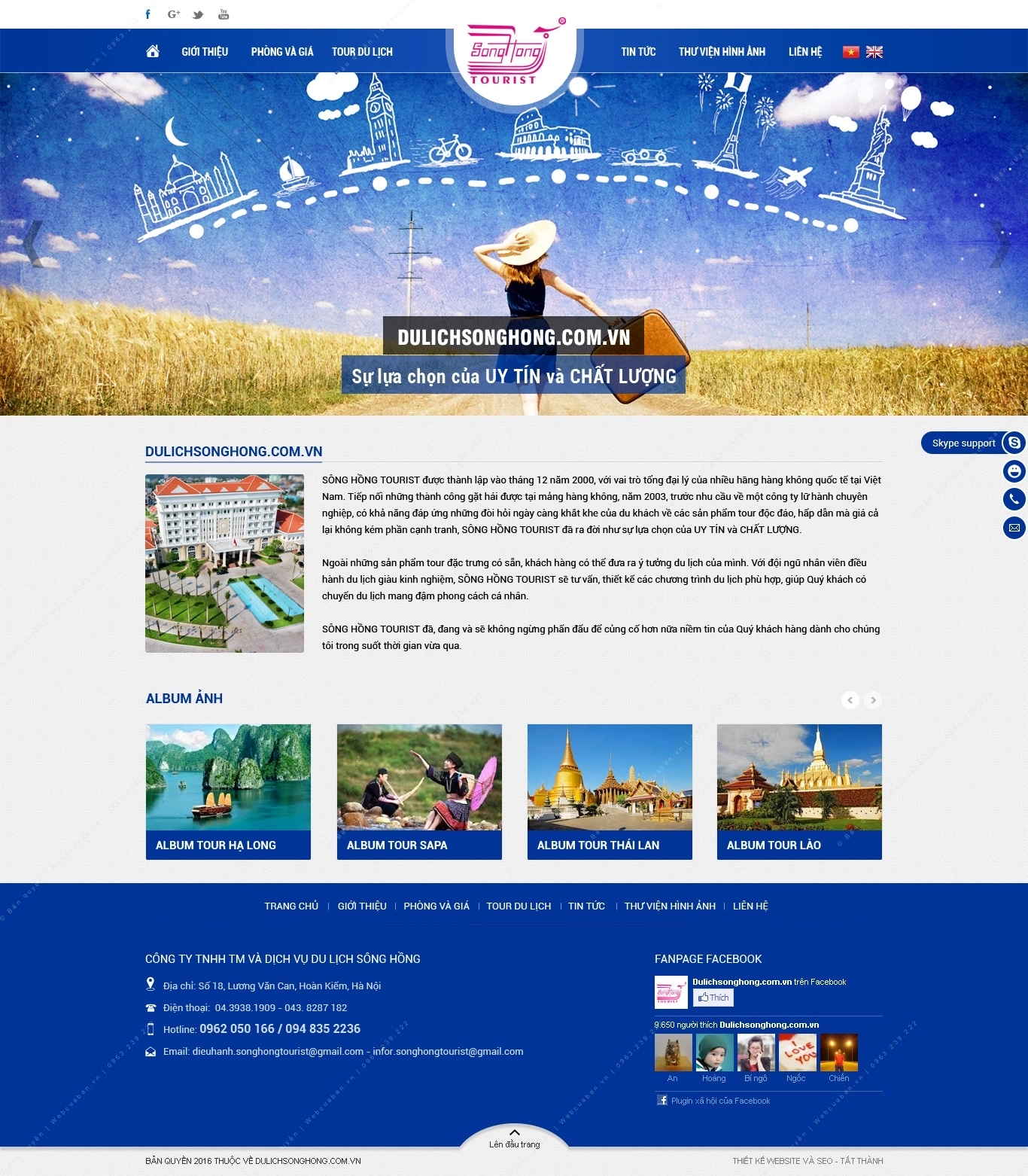 Trang chủ website