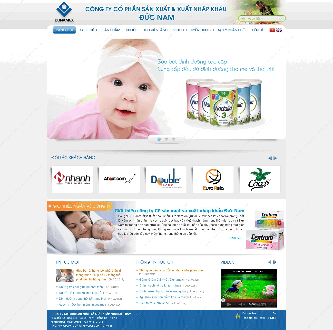 Trang chủ website