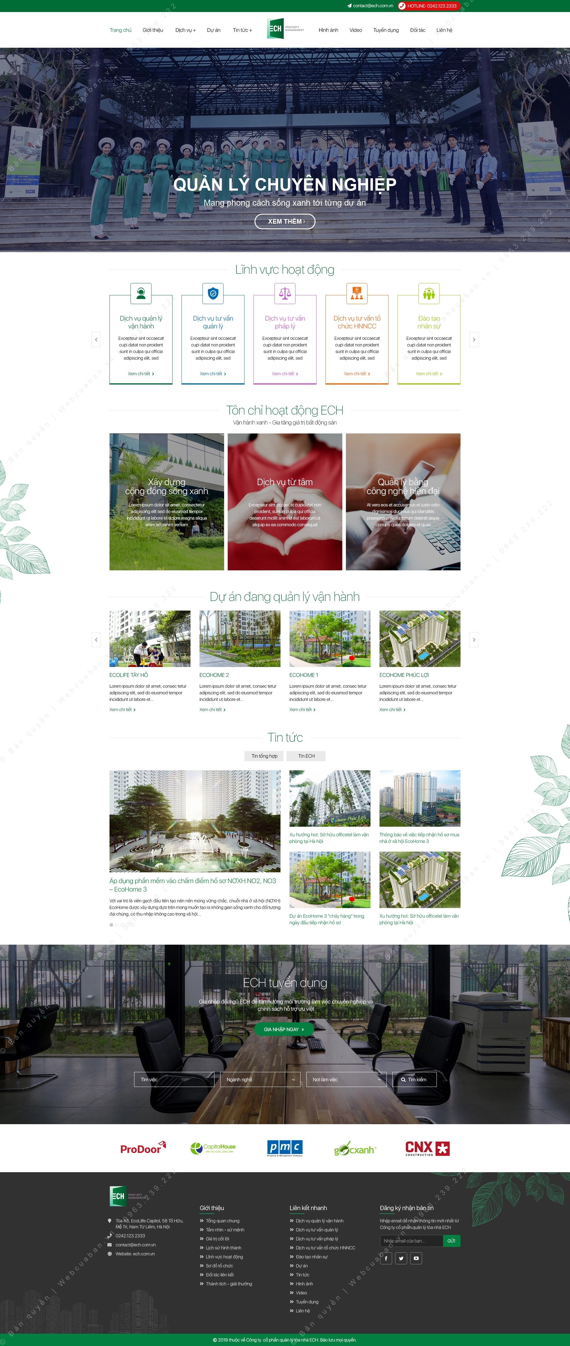 Trang chủ website