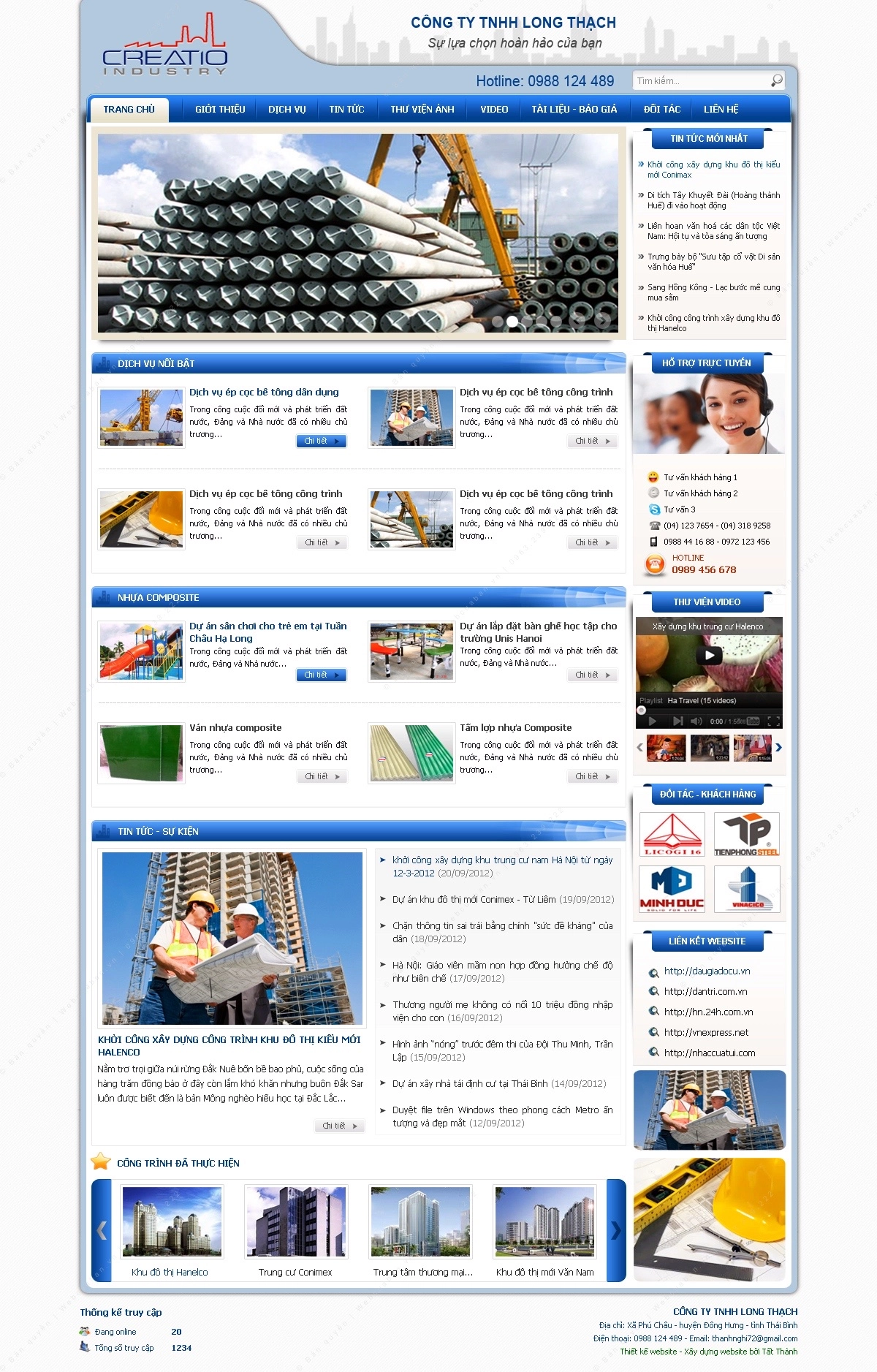 Trang chủ website