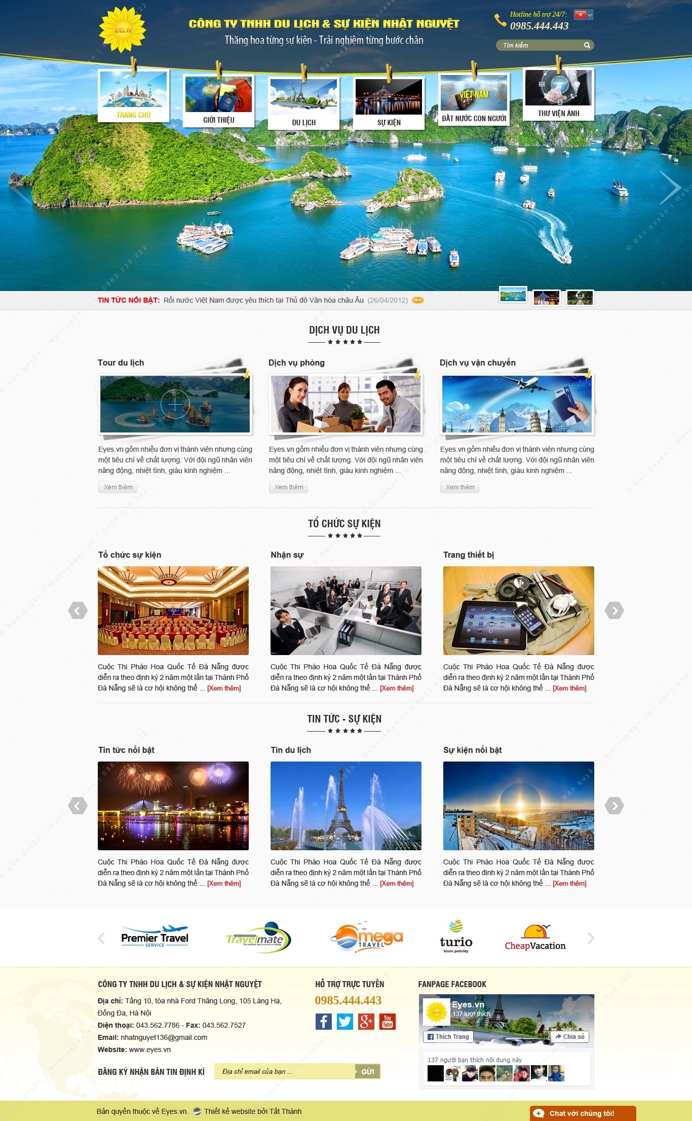 Trang chủ website