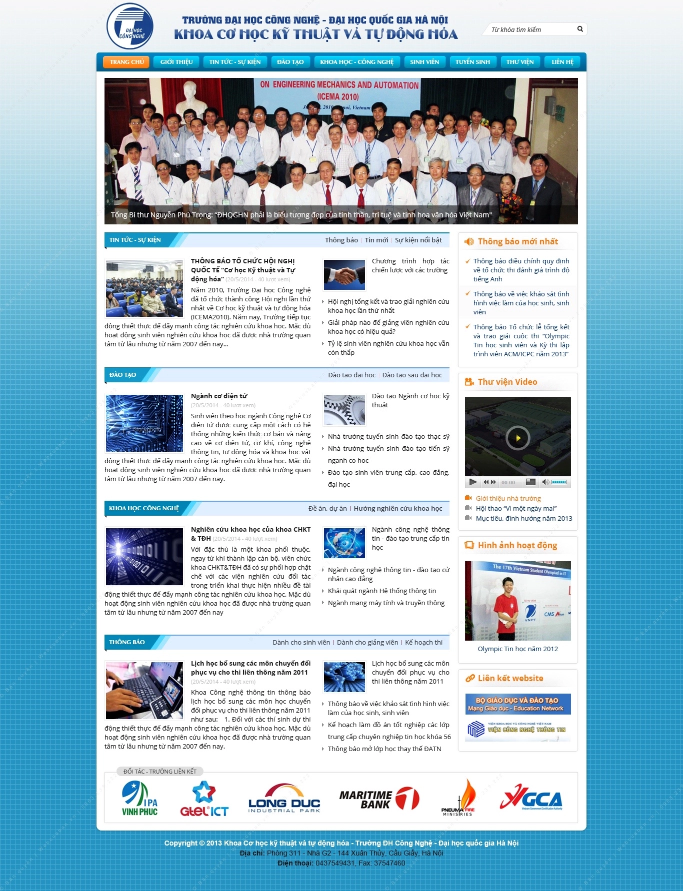 Trang chủ website