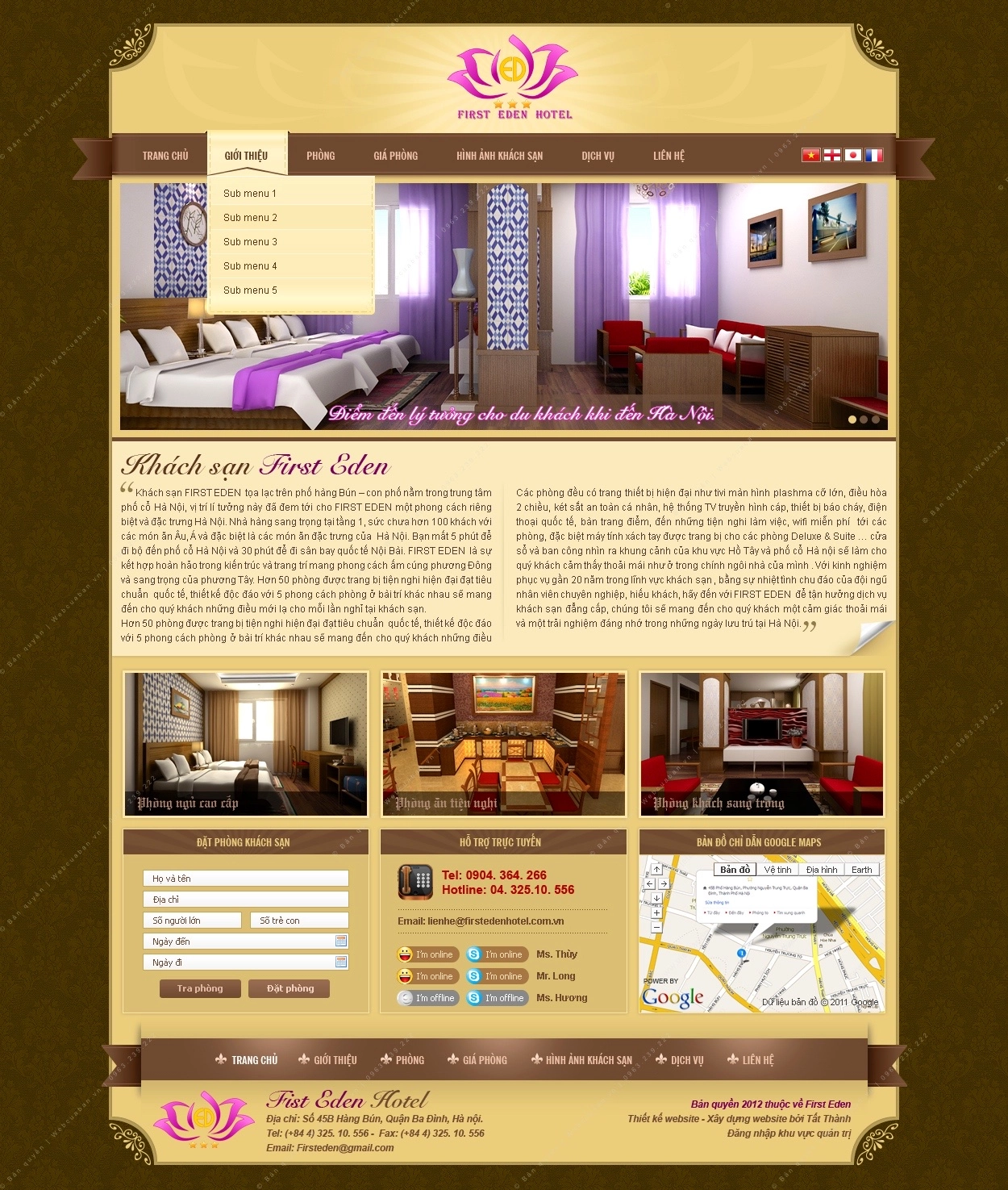 Trang chủ website