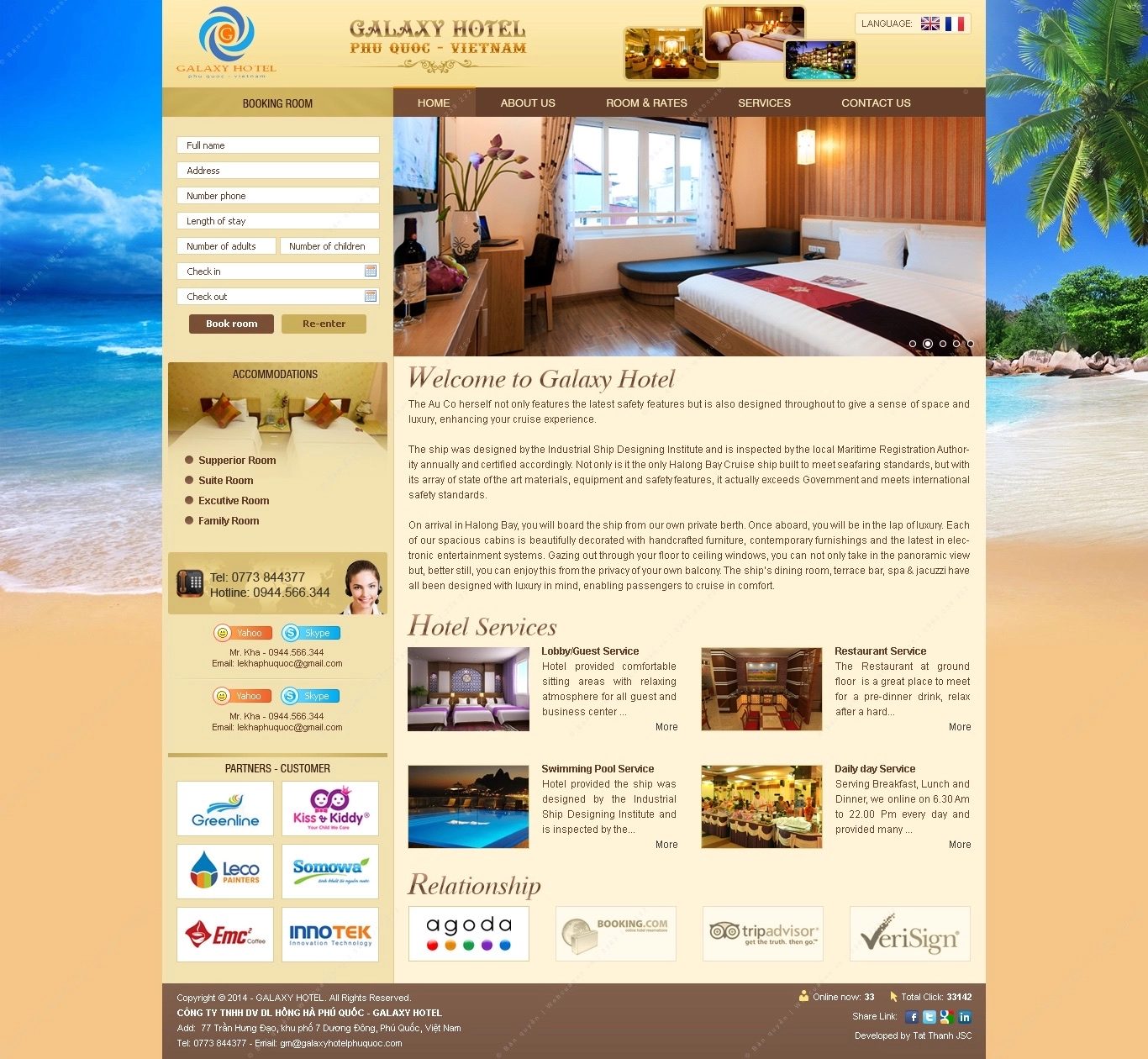 Trang chủ website